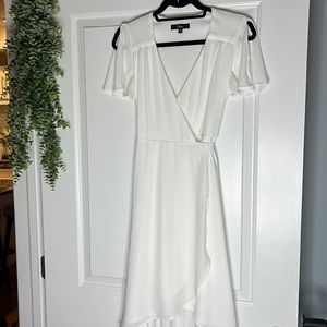 Lulu’s White Wrap Dress